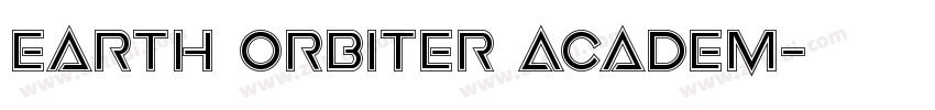 Earth Orbiter Academ字体转换